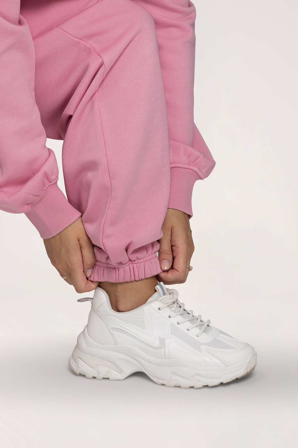 Спортен панталон с ластик Easy light pink