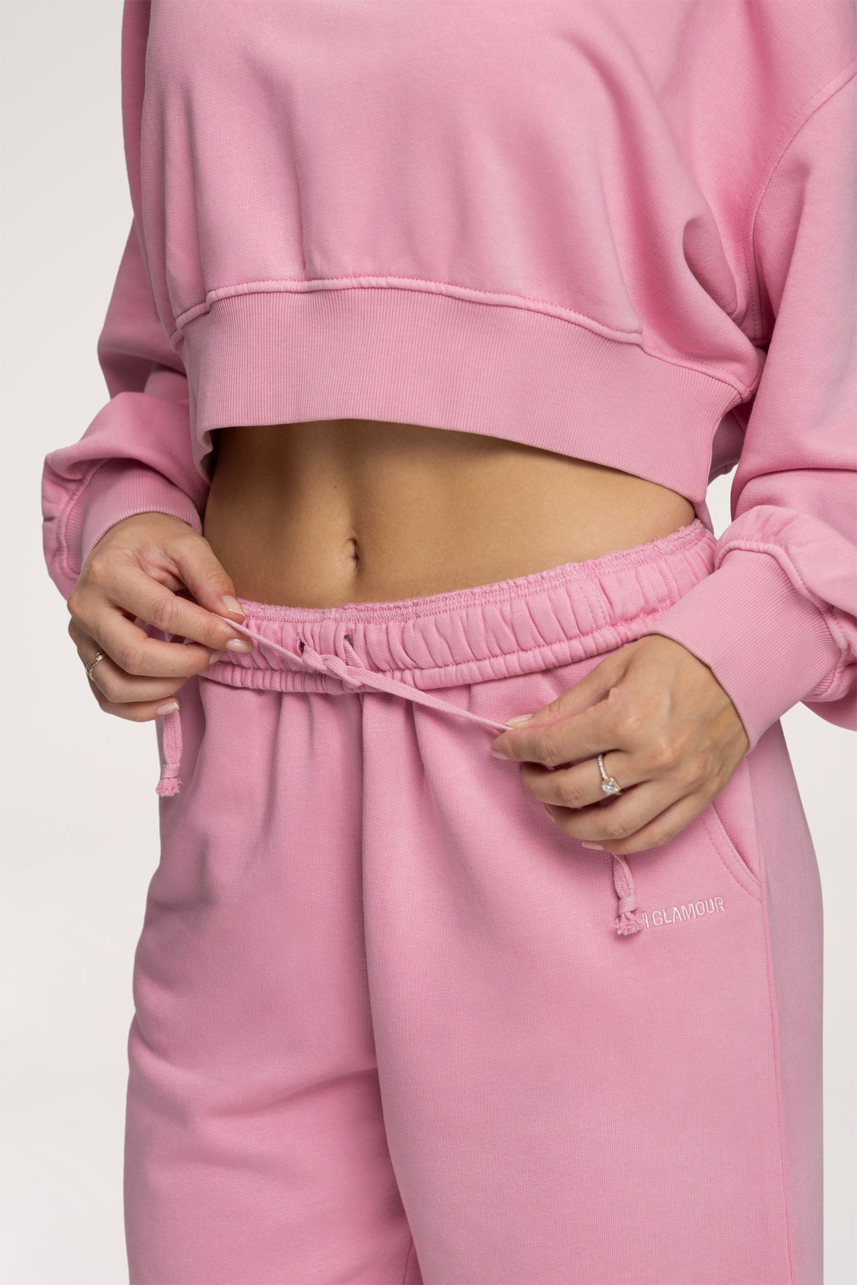 Спортен панталон с ластик Easy light pink