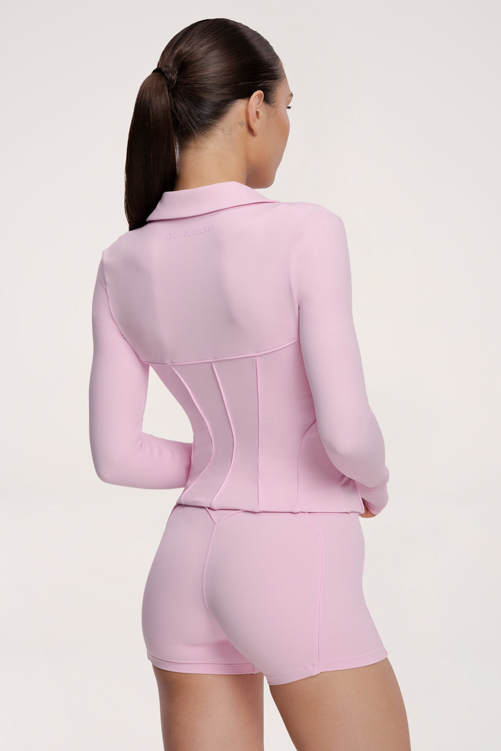 Суитшърт с цип pilates era pink