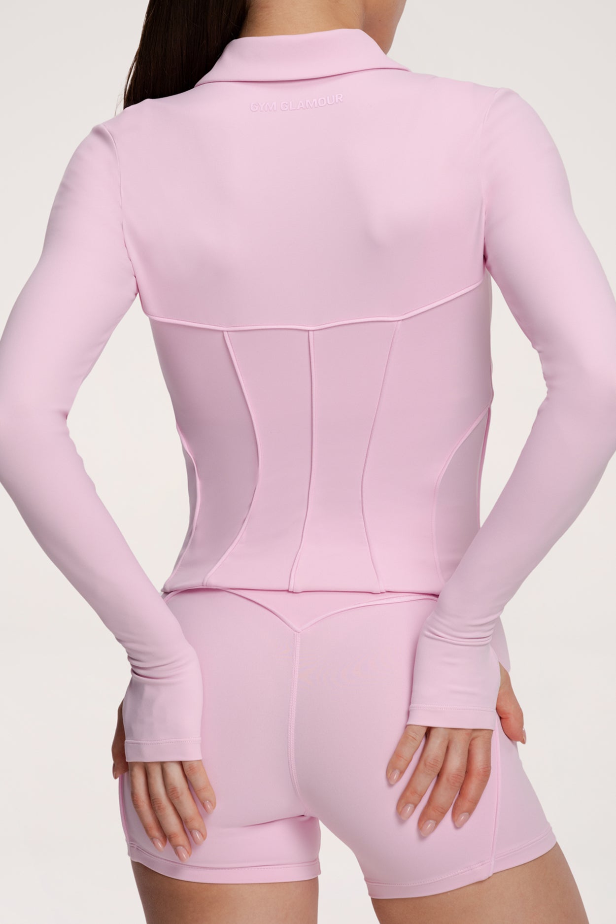 Суитшърт с цип pilates era pink