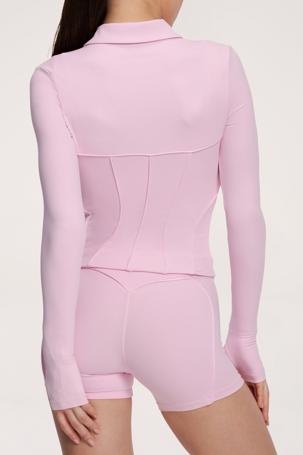 Суитшърт с цип pilates era pink