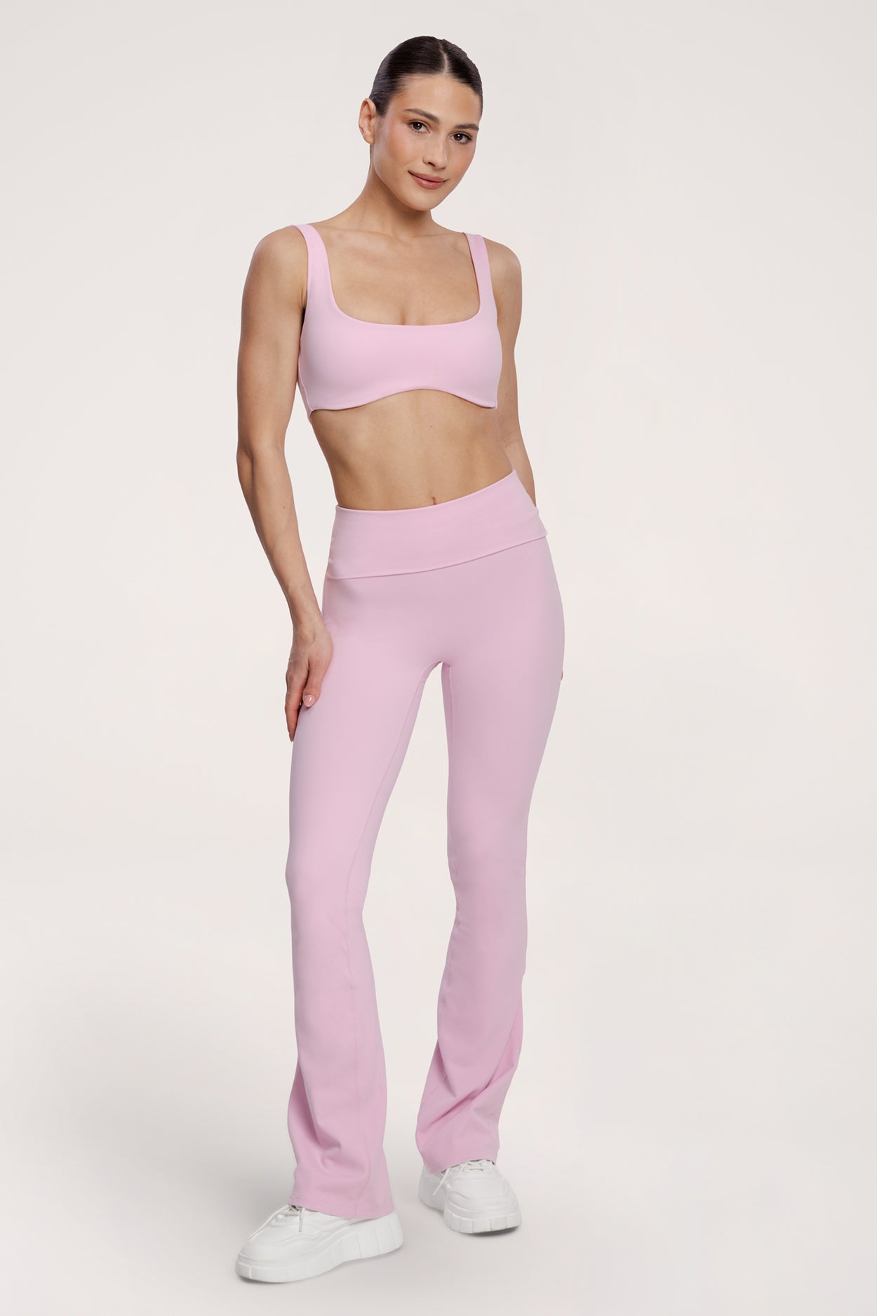 Клоширано спортно долнище Pilates Era pink