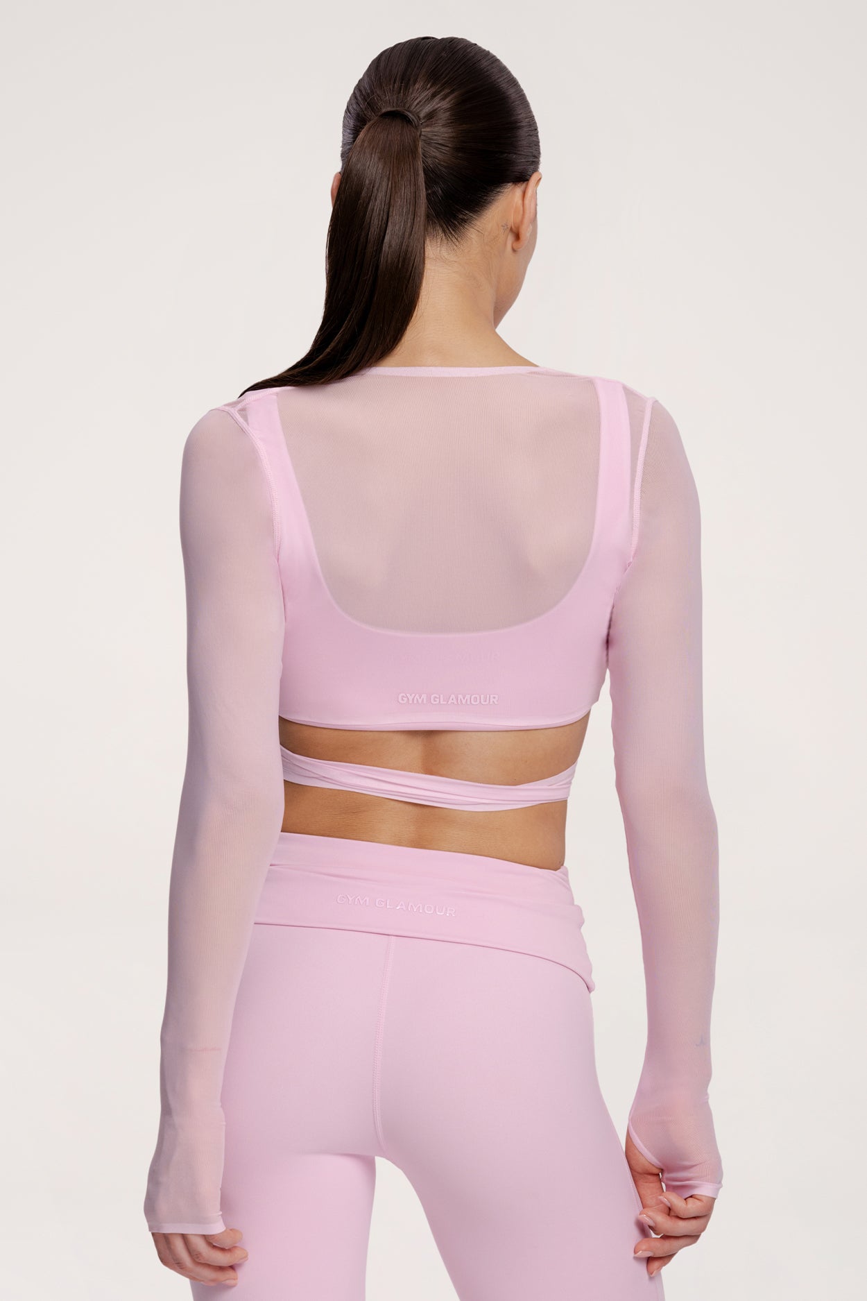 Жилетка с връзване pilates era pink