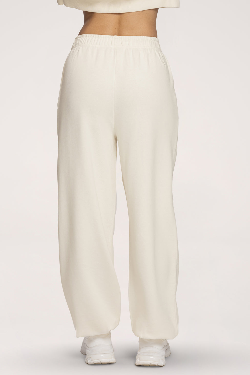 Спортен панталон с ластик Easy off white