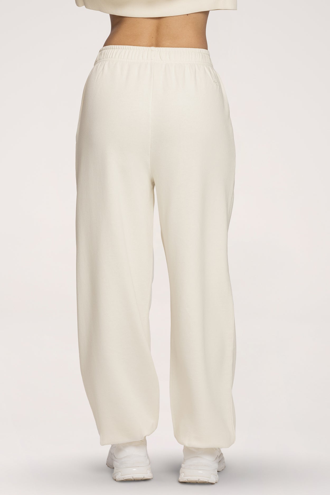 Спортен панталон с ластик Easy off white