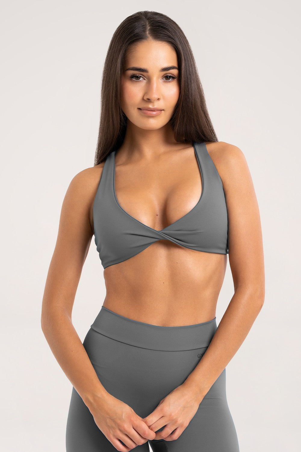 Biustonosz twist glow grey