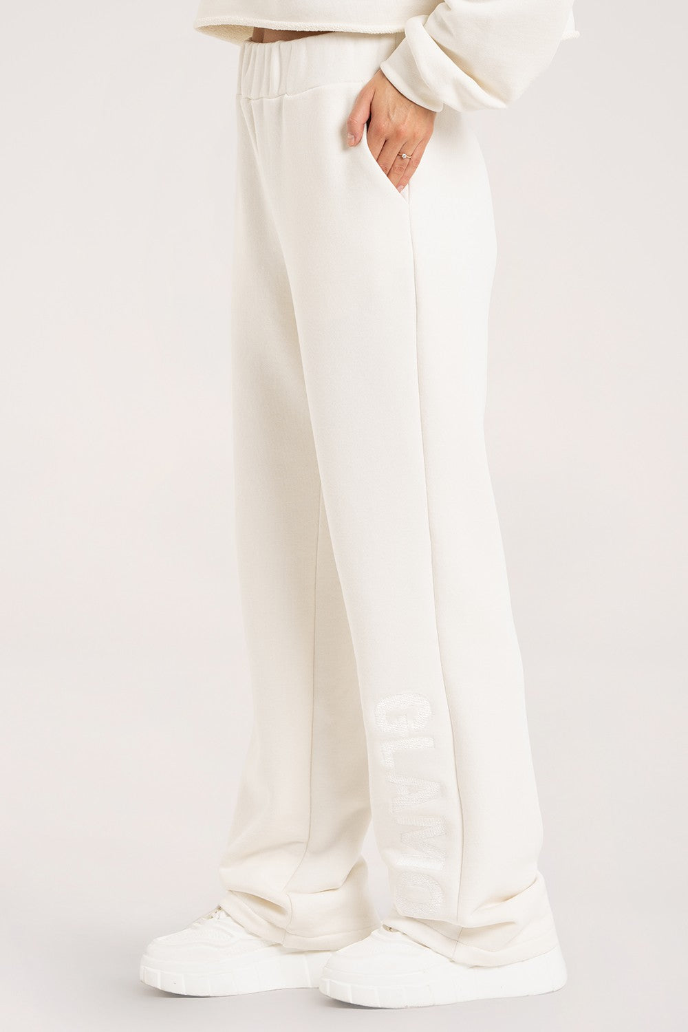Spodnie dresowe signature off white