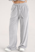Spodnie dresowe velour light grey