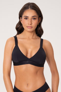 Горнище на бански костюм Move triangle sport black