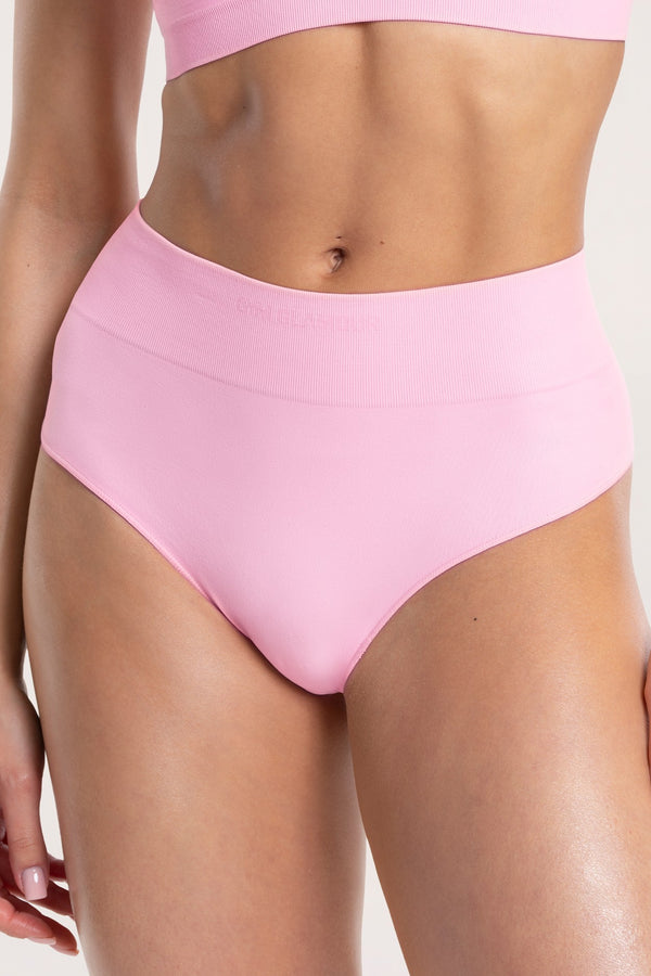 Бикини с висока талия touch light pink
