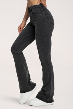 Дънки с клоширани крачоли perfect slim long black