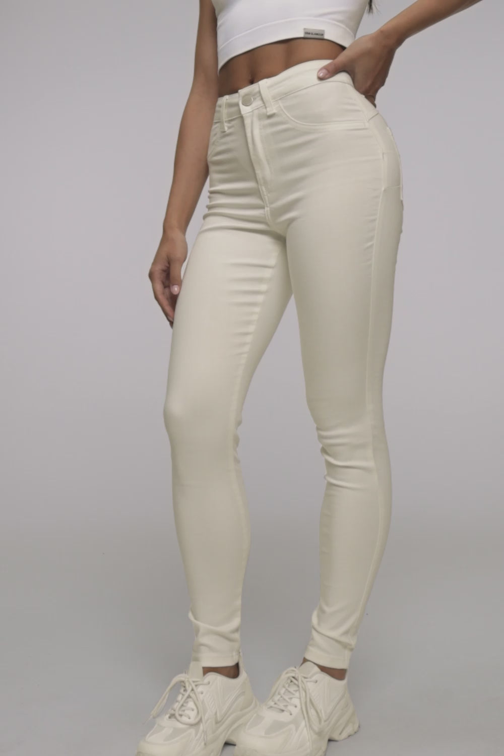 Дънки skinny perfect slim off white