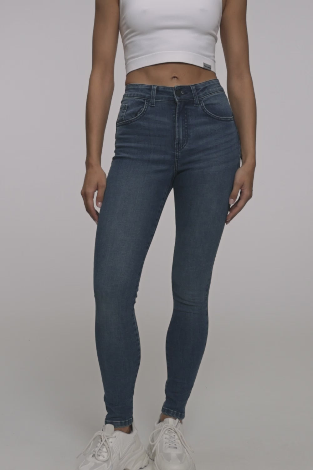 Дънки skinny perfect slim navy blue