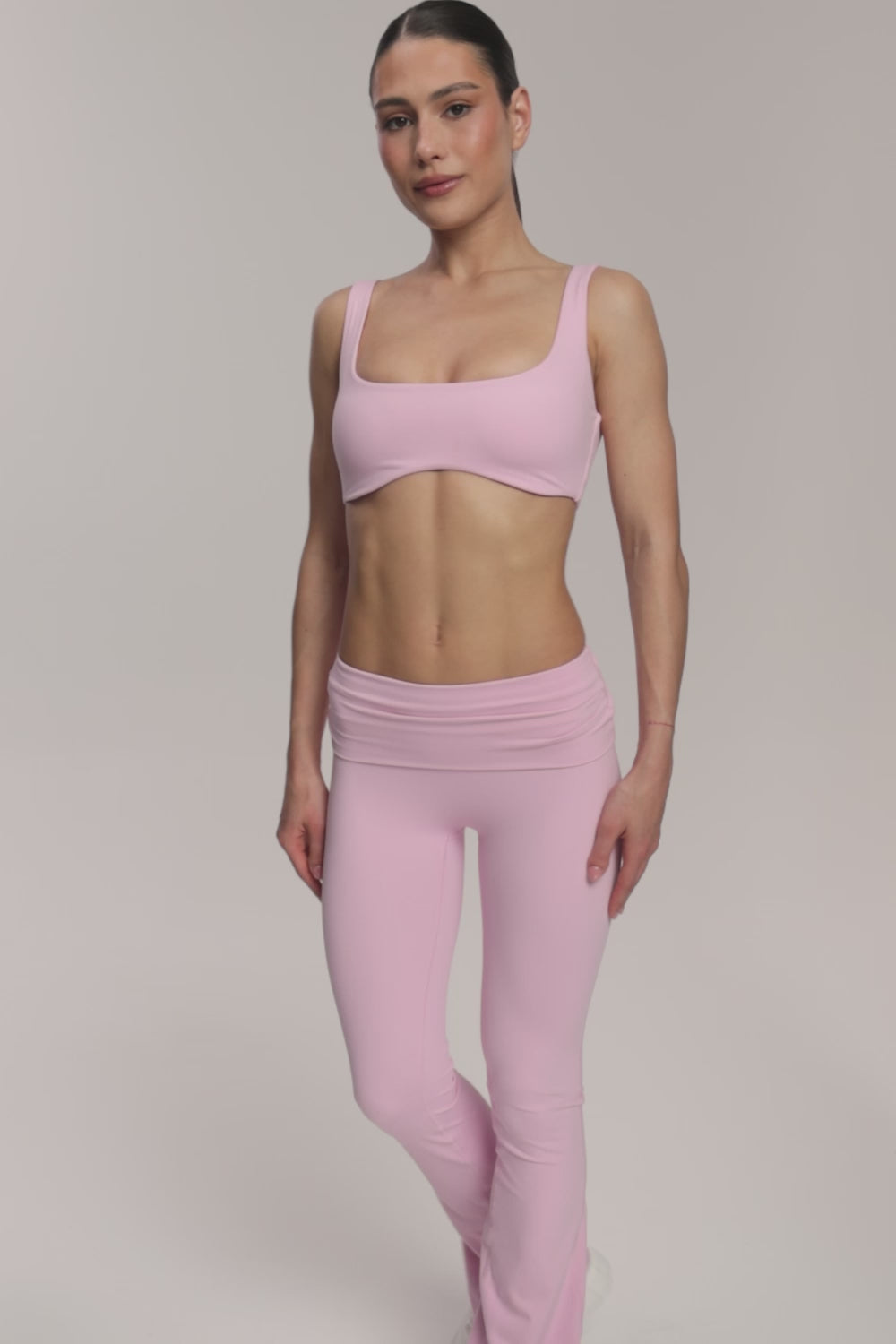 Клоширано спортно долнище Pilates Era pink